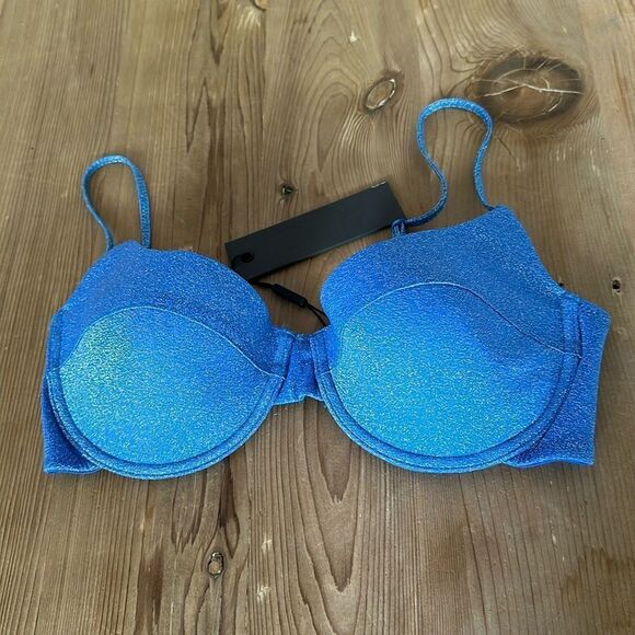 TRIANGL ROMY TOP ONLY MARINA SPARKLE SET NO BAG NEW WITH TAGS - Picture 6 of 10